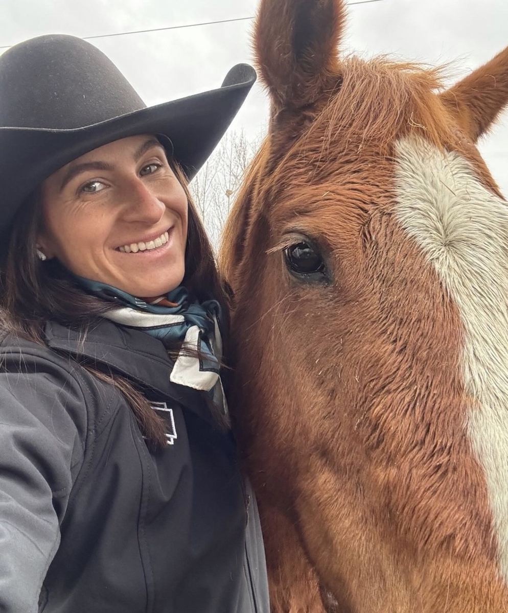 Jennifer with one of her horses.